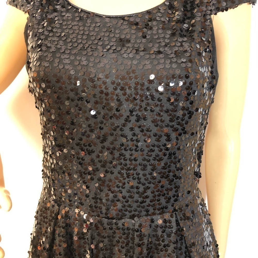 LBD Delia’s Black sequined special occasion dress - Picture 3 of 10